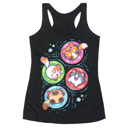 Pool Party Cats Racerback Tank