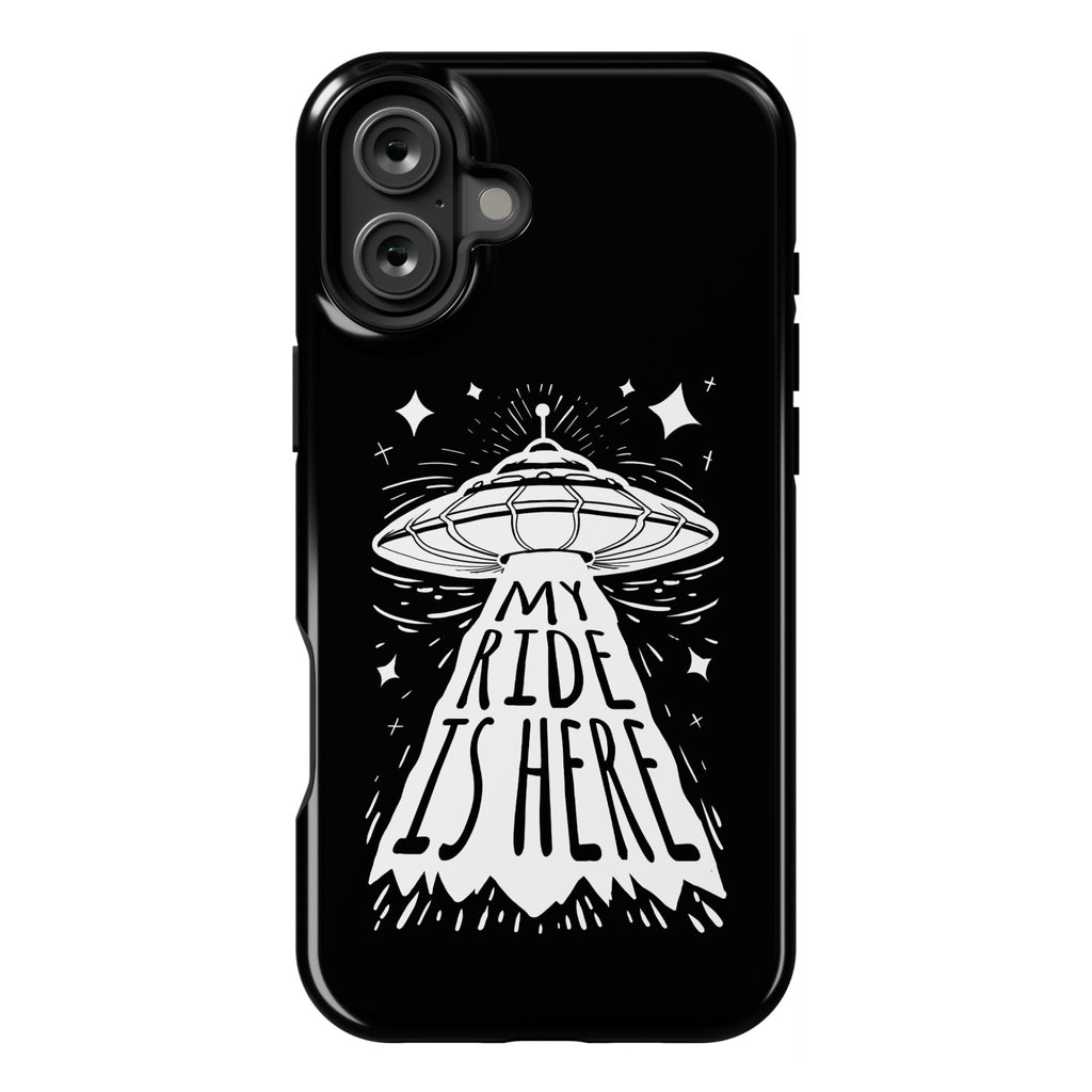 My ride Is Here Phone Case