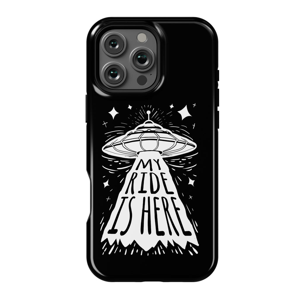 My ride Is Here Phone Case