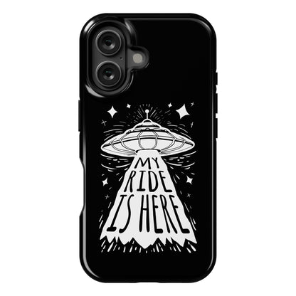 My ride Is Here Phone Case