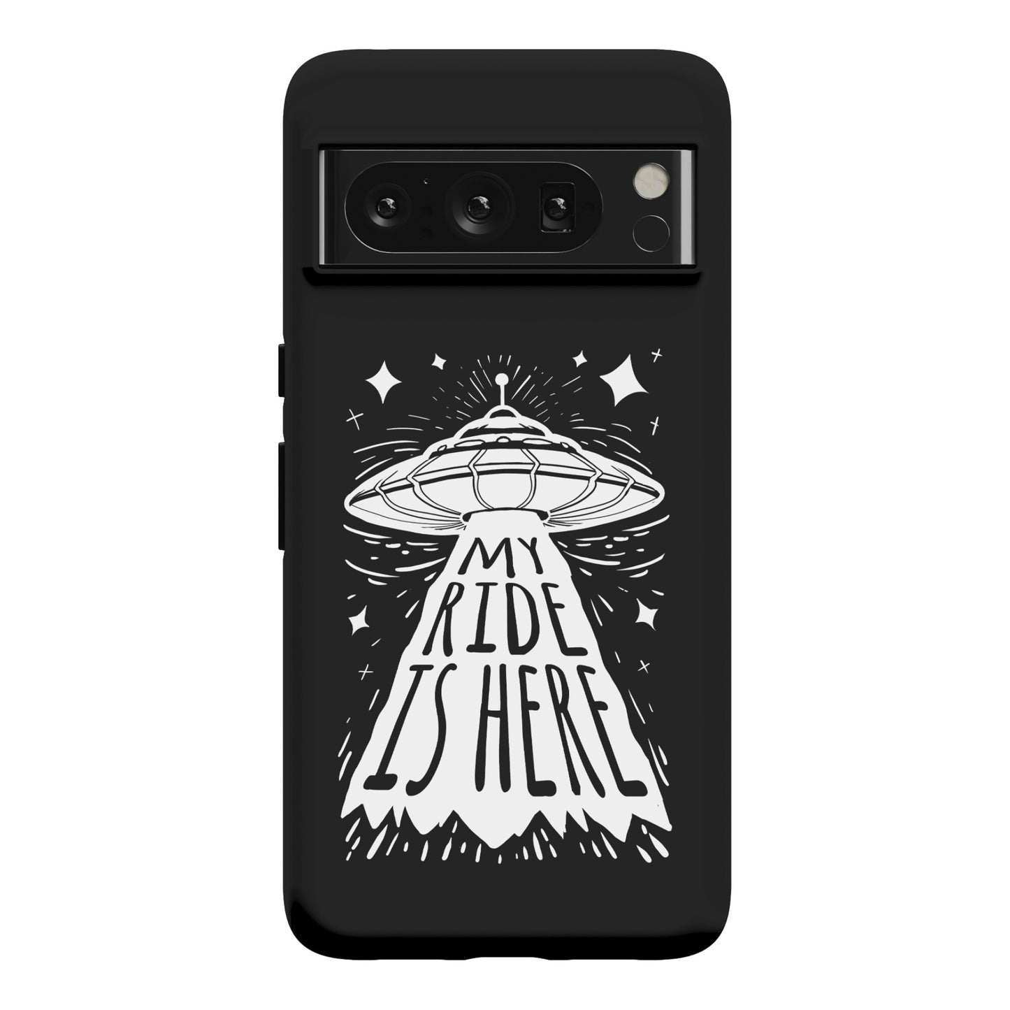 My ride Is Here Phone Case