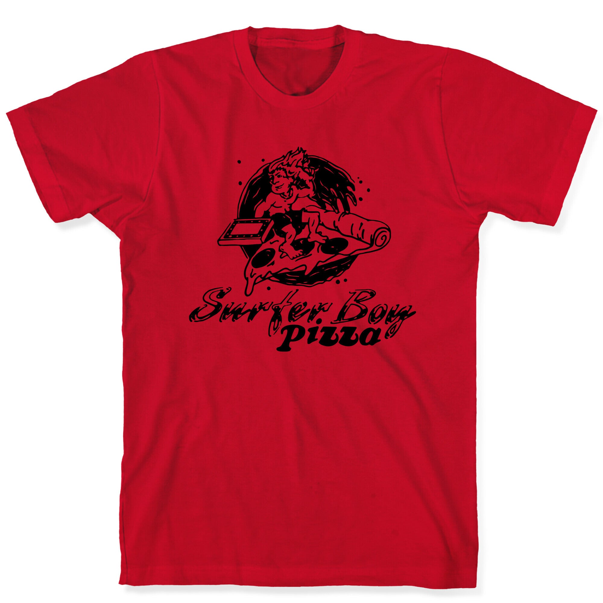 Surfer Boy Pizza T-Shirt
