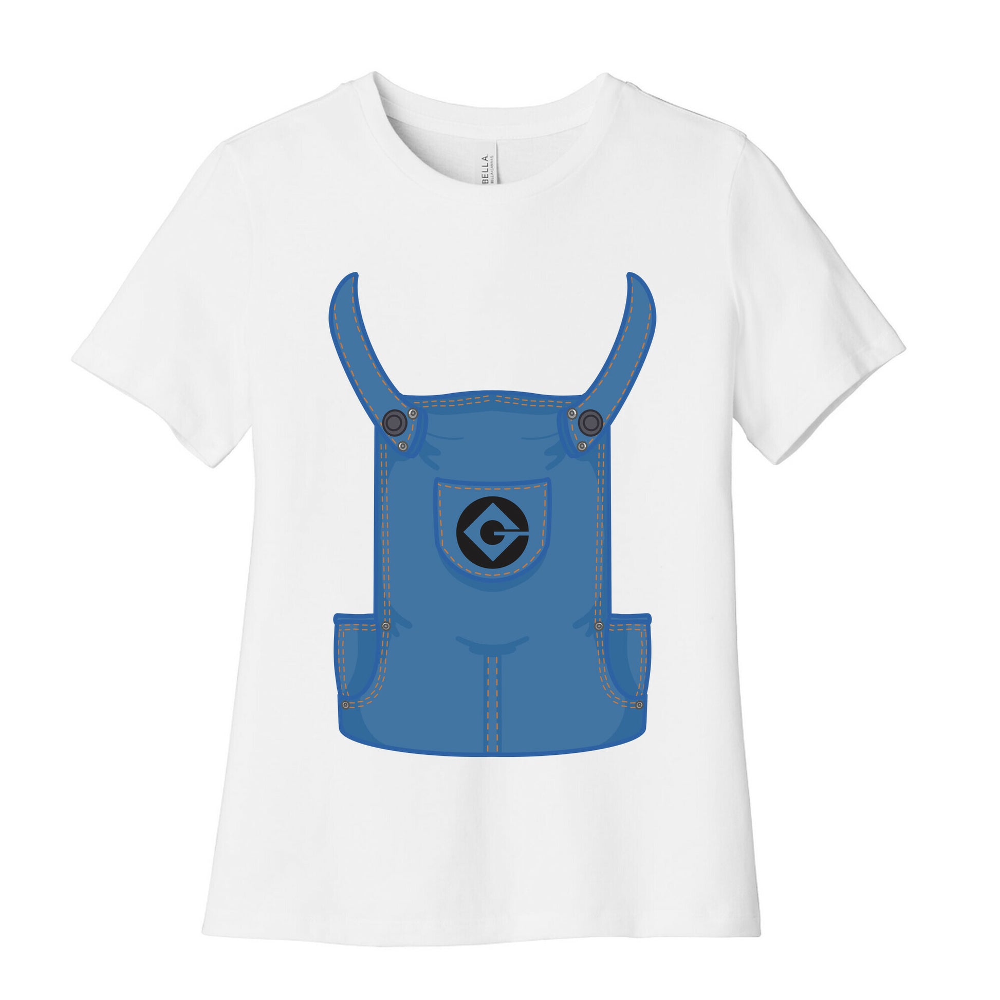 Minion Overalls Costume  Women's Cotton Tee