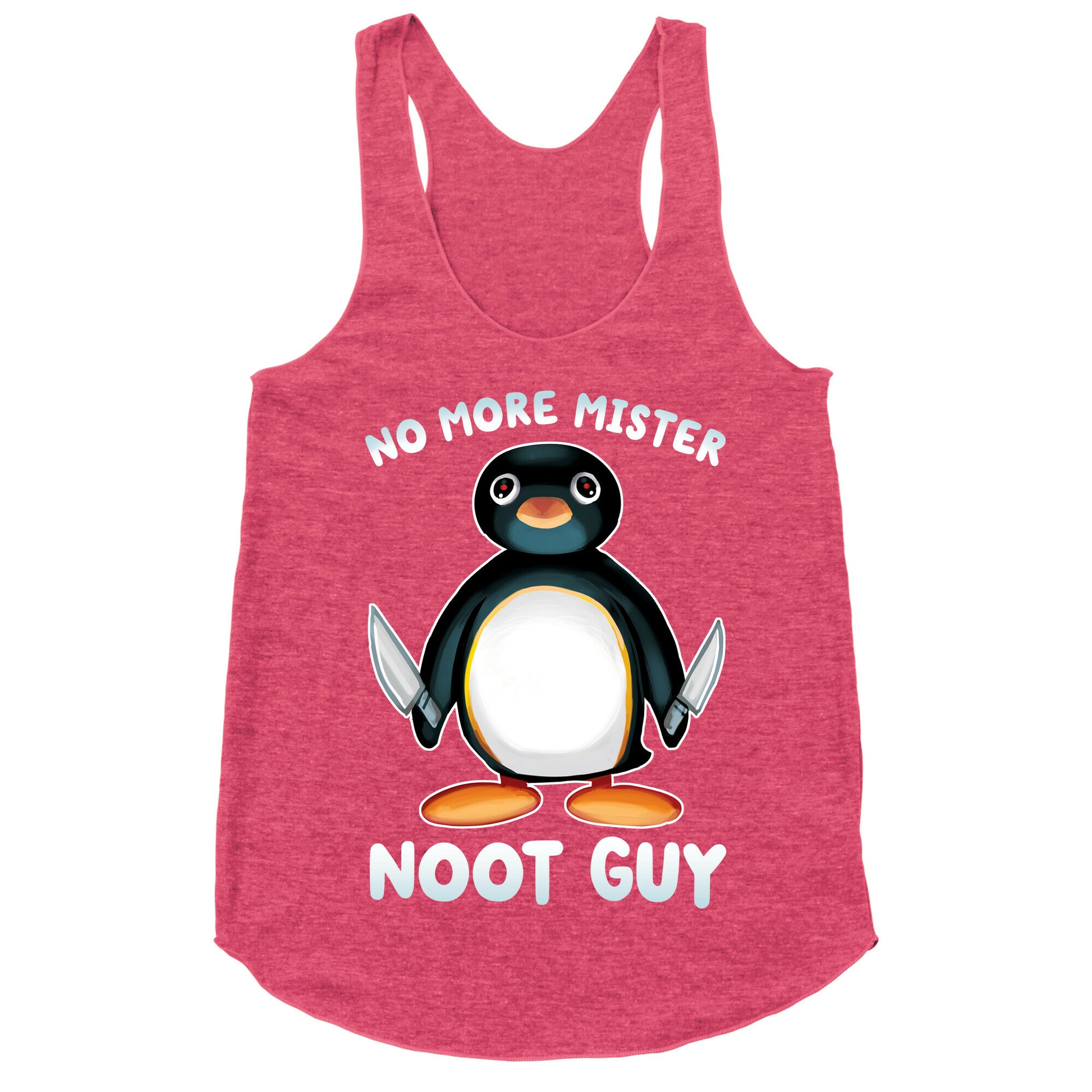 No More Mister Noot Guy Racerback Tank