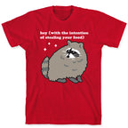 Hey (with the intention of stealing your food) Raccoon T-Shirt