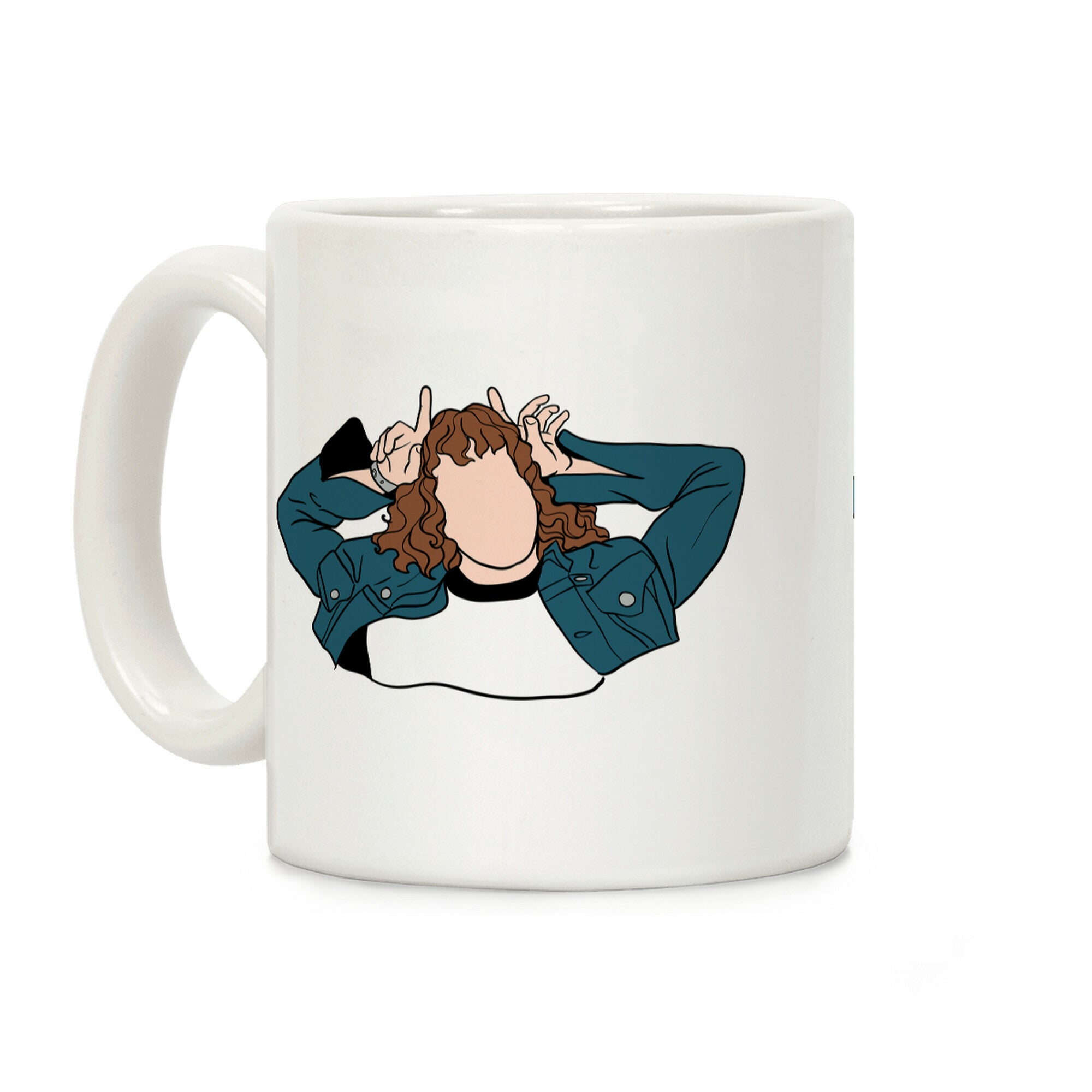 Eddie Munson Silhouette Coffee Mug