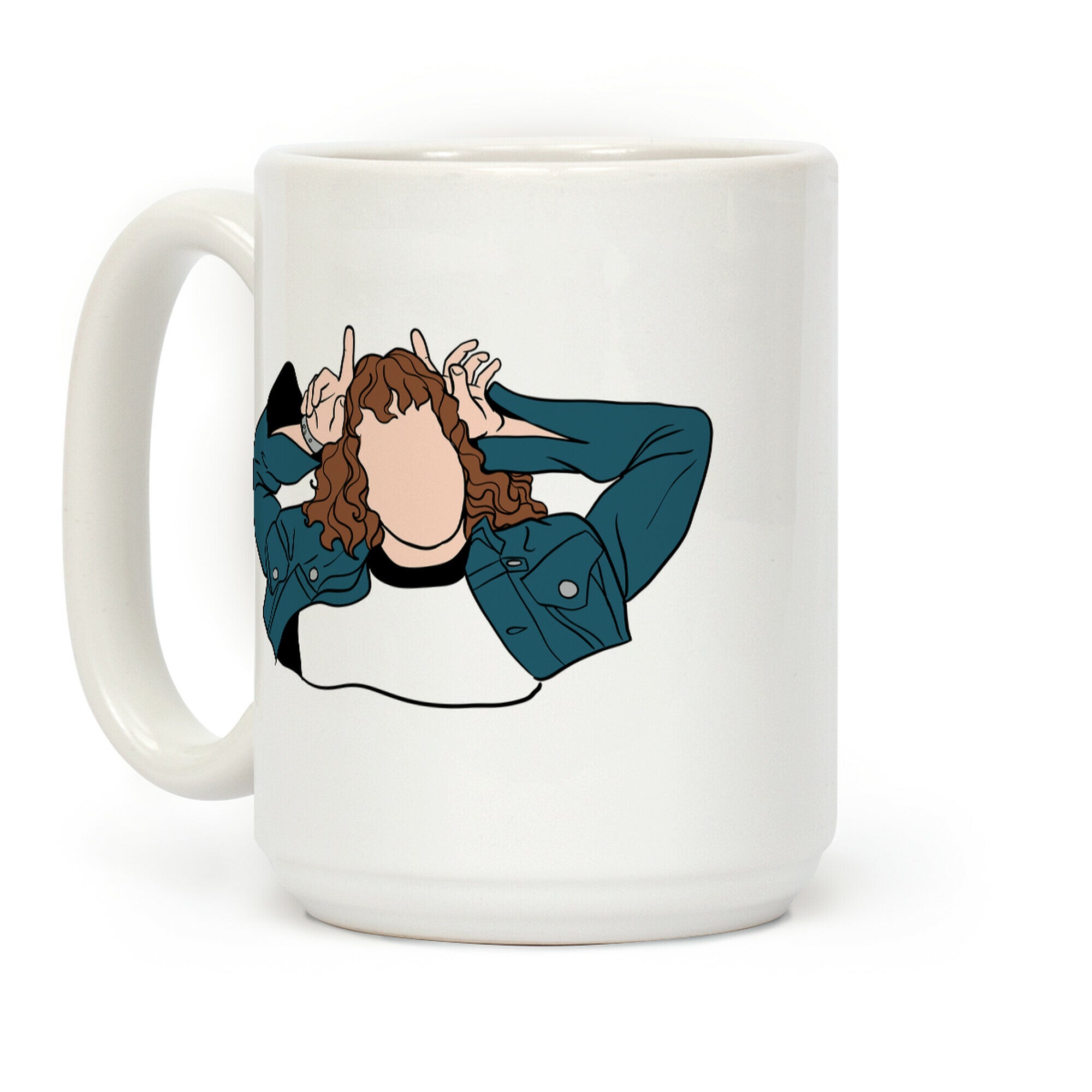 Eddie Munson Silhouette Coffee Mug