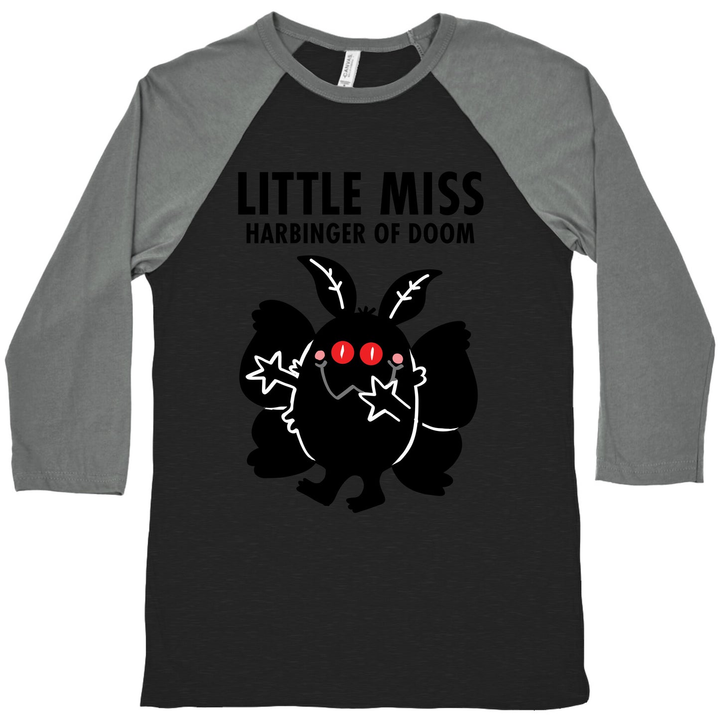 Little Miss Harbinger Of Doom Baseball Tee