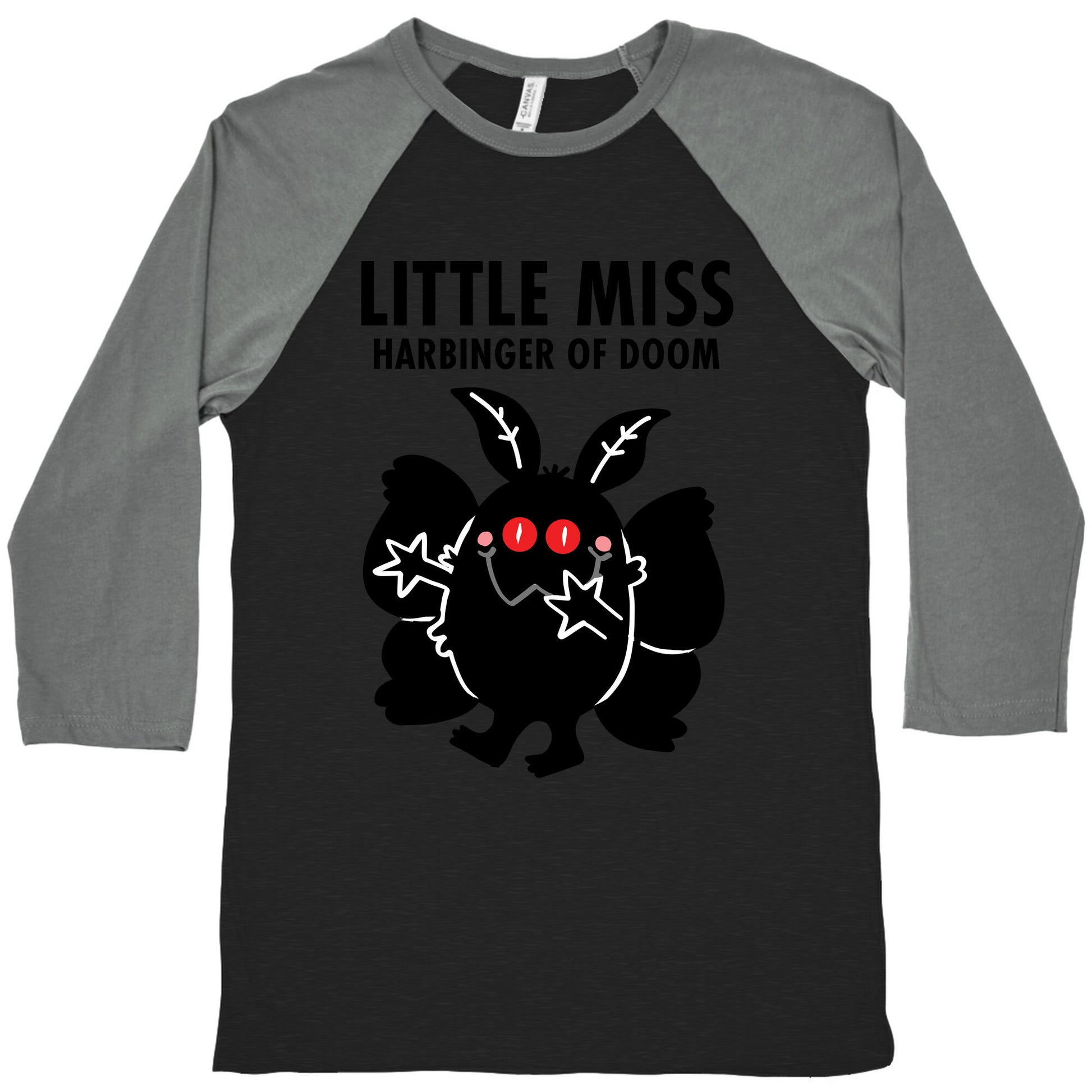 Little Miss Harbinger Of Doom Baseball Tee