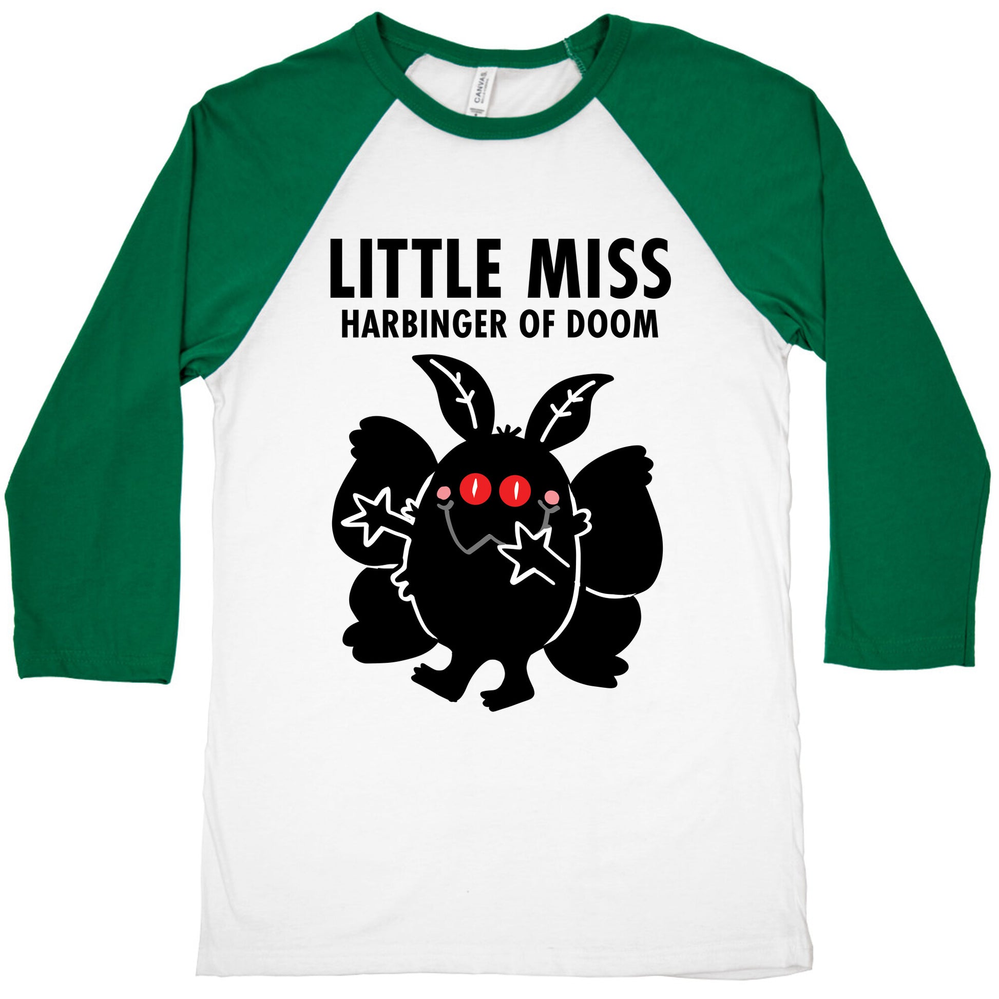 Little Miss Harbinger Of Doom Baseball Tee