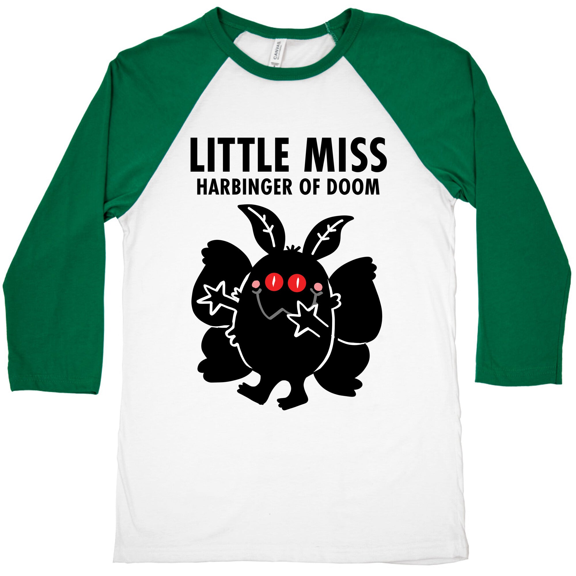 Little Miss Harbinger Of Doom Baseball Tee