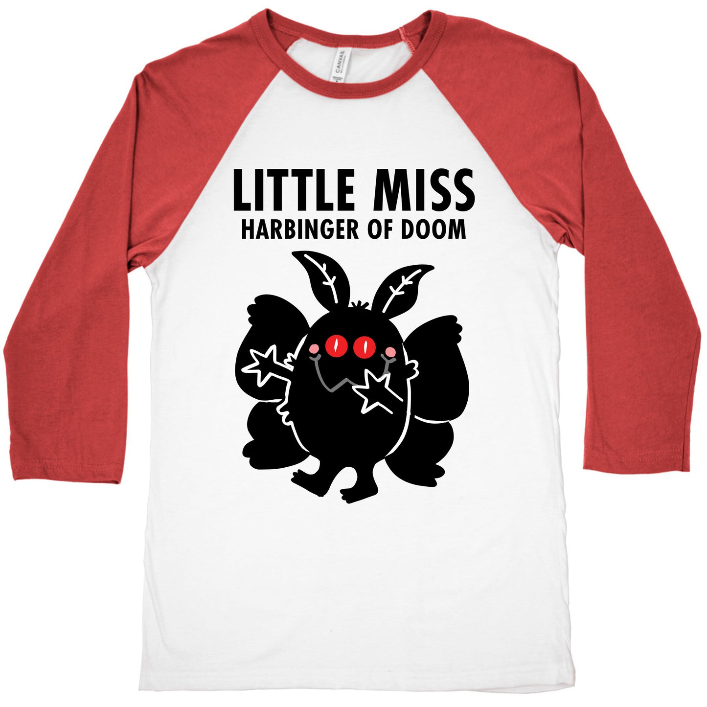 Little Miss Harbinger Of Doom Baseball Tee