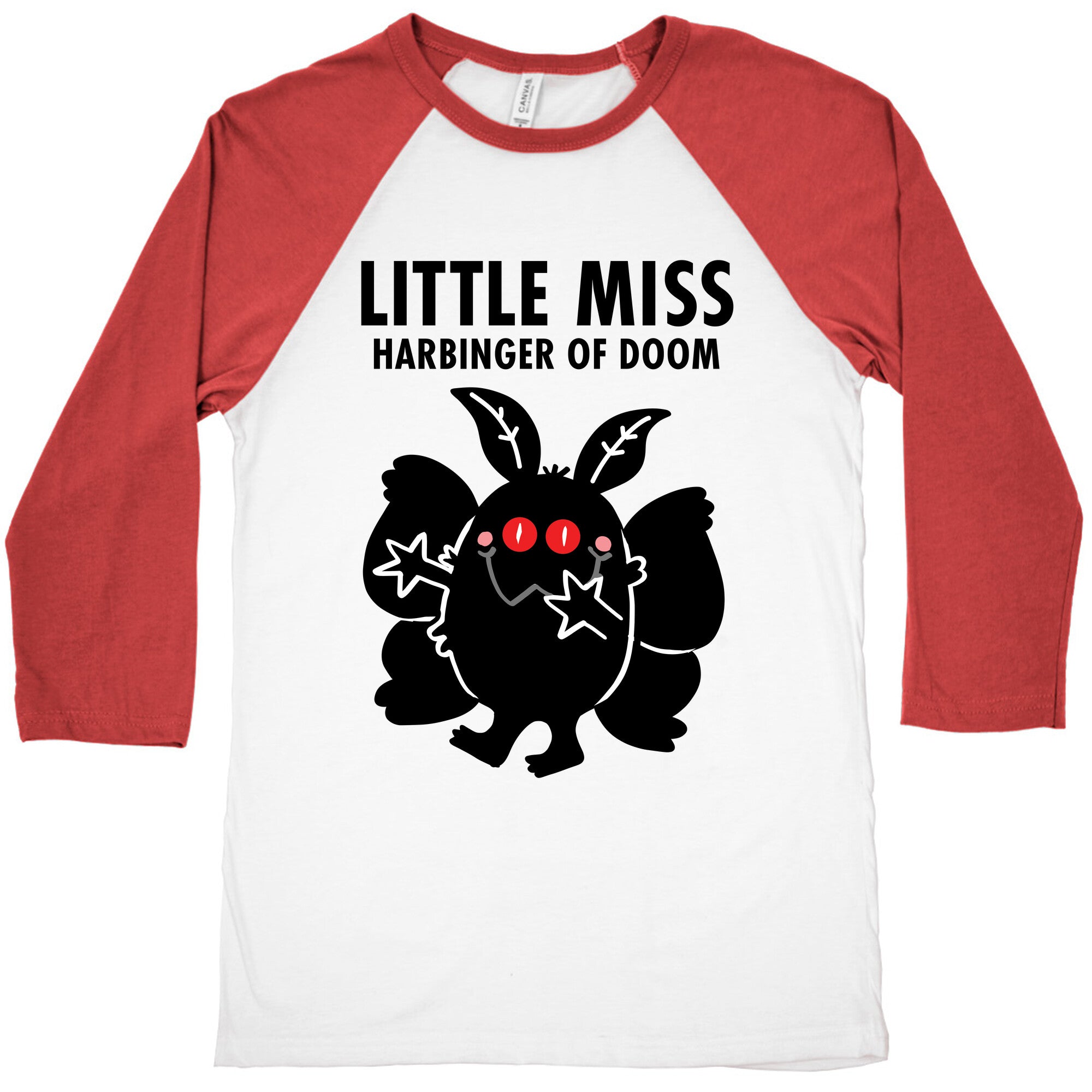 Little Miss Harbinger Of Doom Baseball Tee