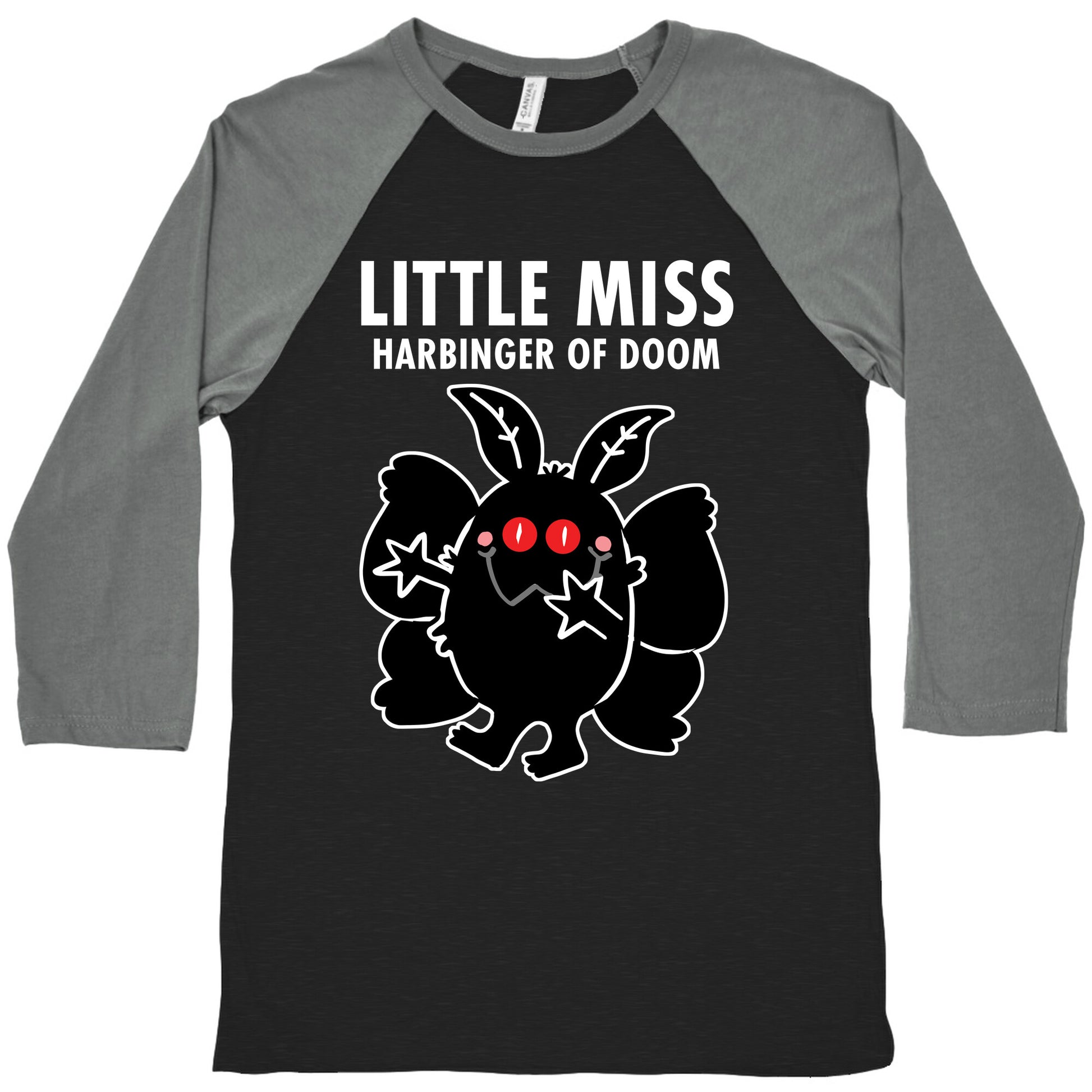 Little Miss Harbinger Of Doom Baseball Tee