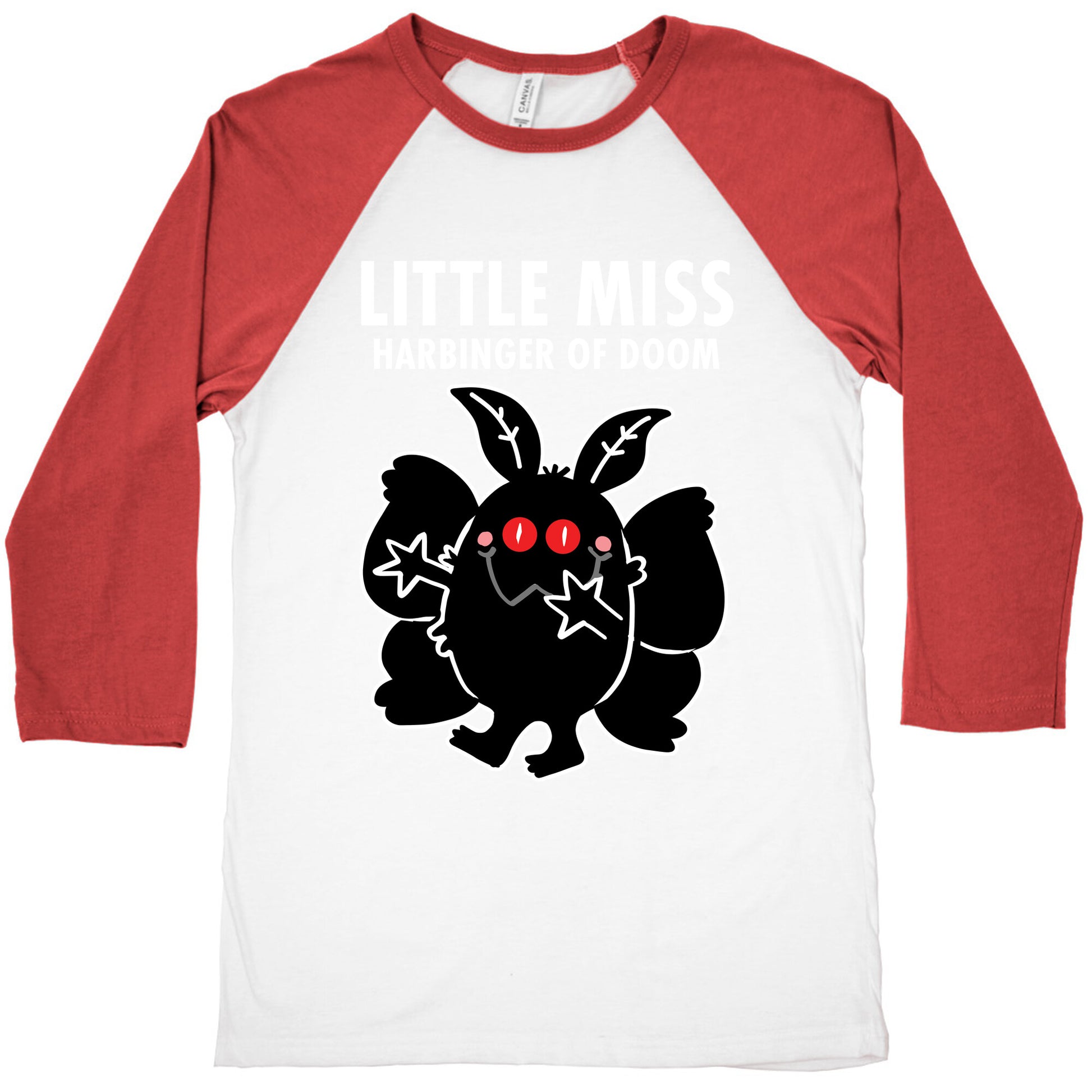 Little Miss Harbinger Of Doom Baseball Tee