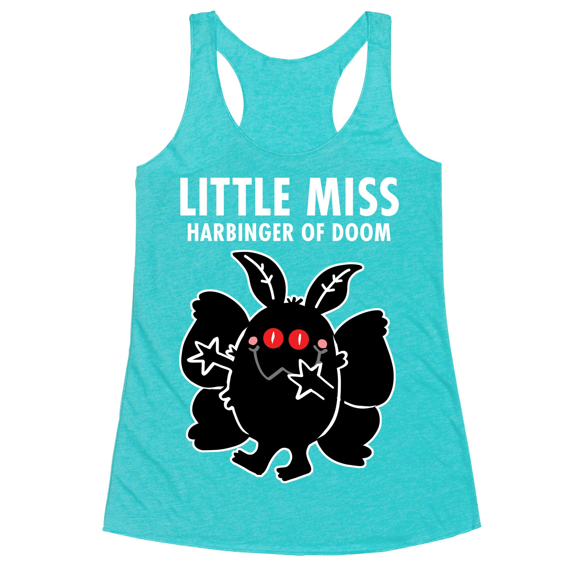 Little Miss Harbinger Of Doom Racerback Tank