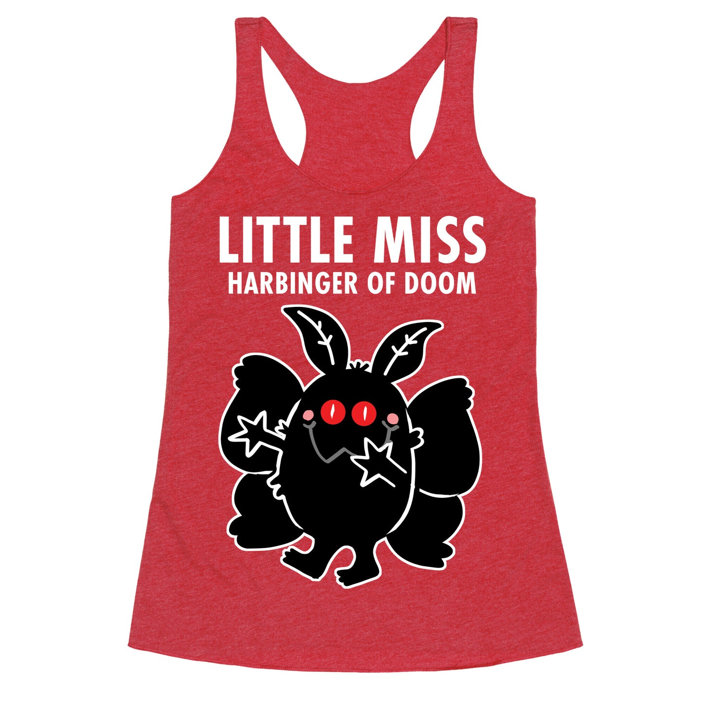 Little Miss Harbinger Of Doom Racerback Tank