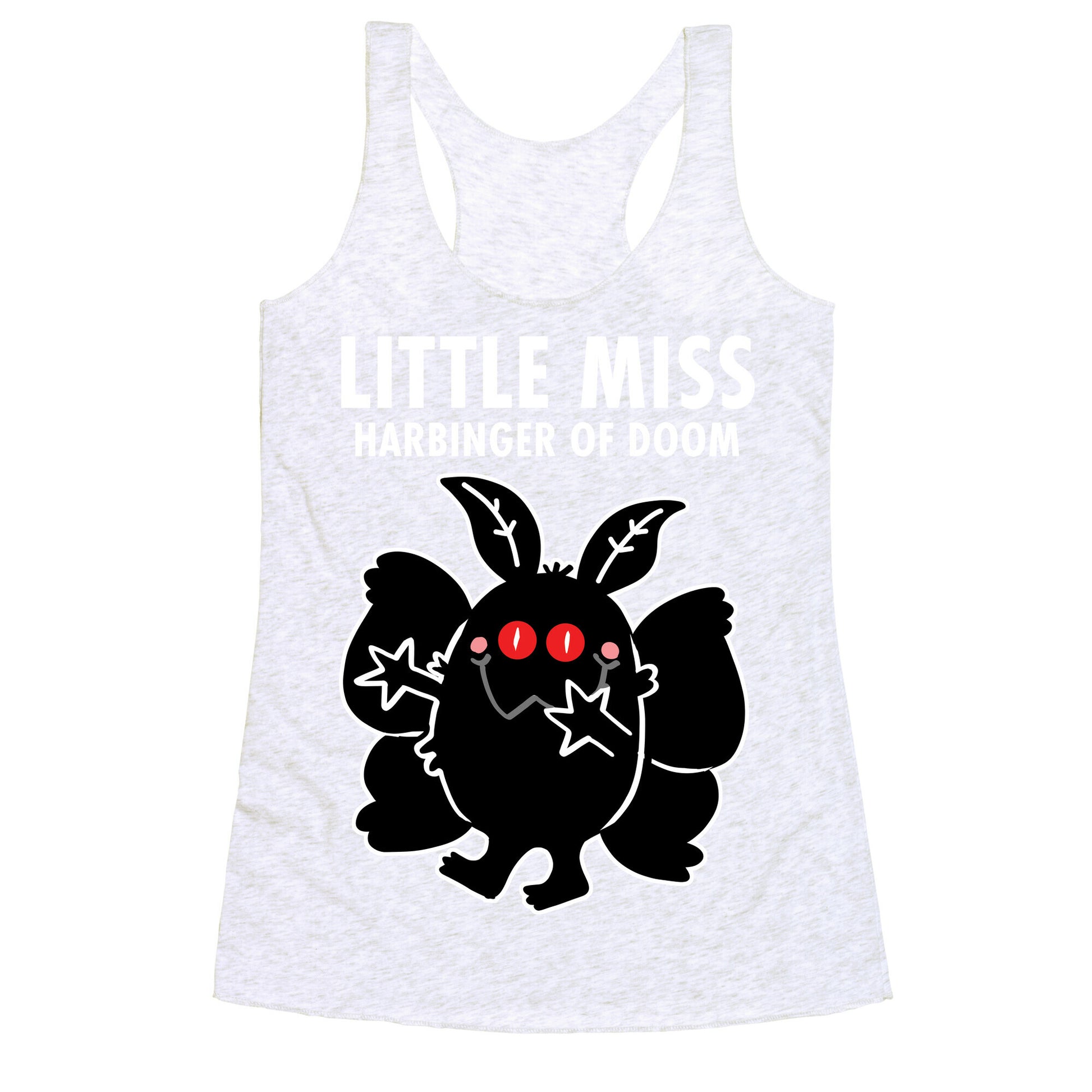 Little Miss Harbinger Of Doom Racerback Tank