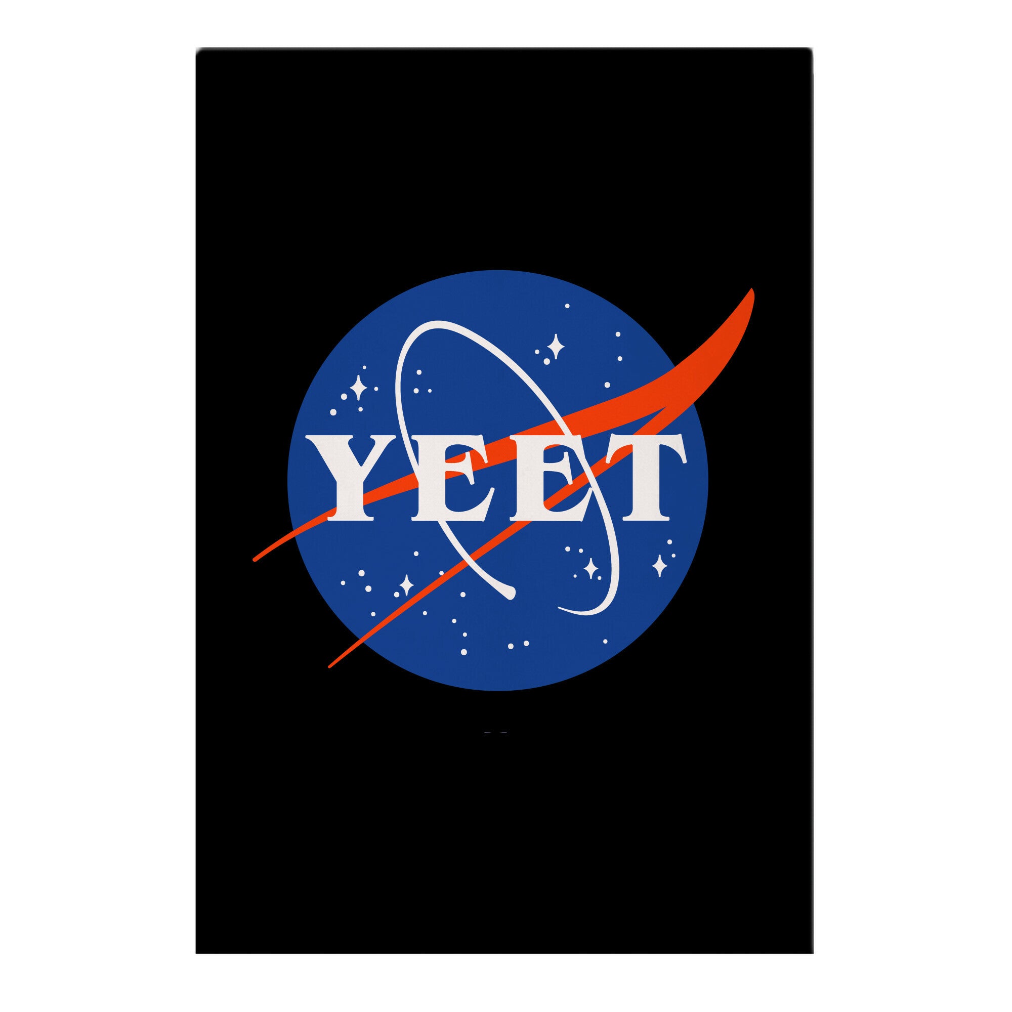 Yeet Nasa Logo Parody  Garden Flag