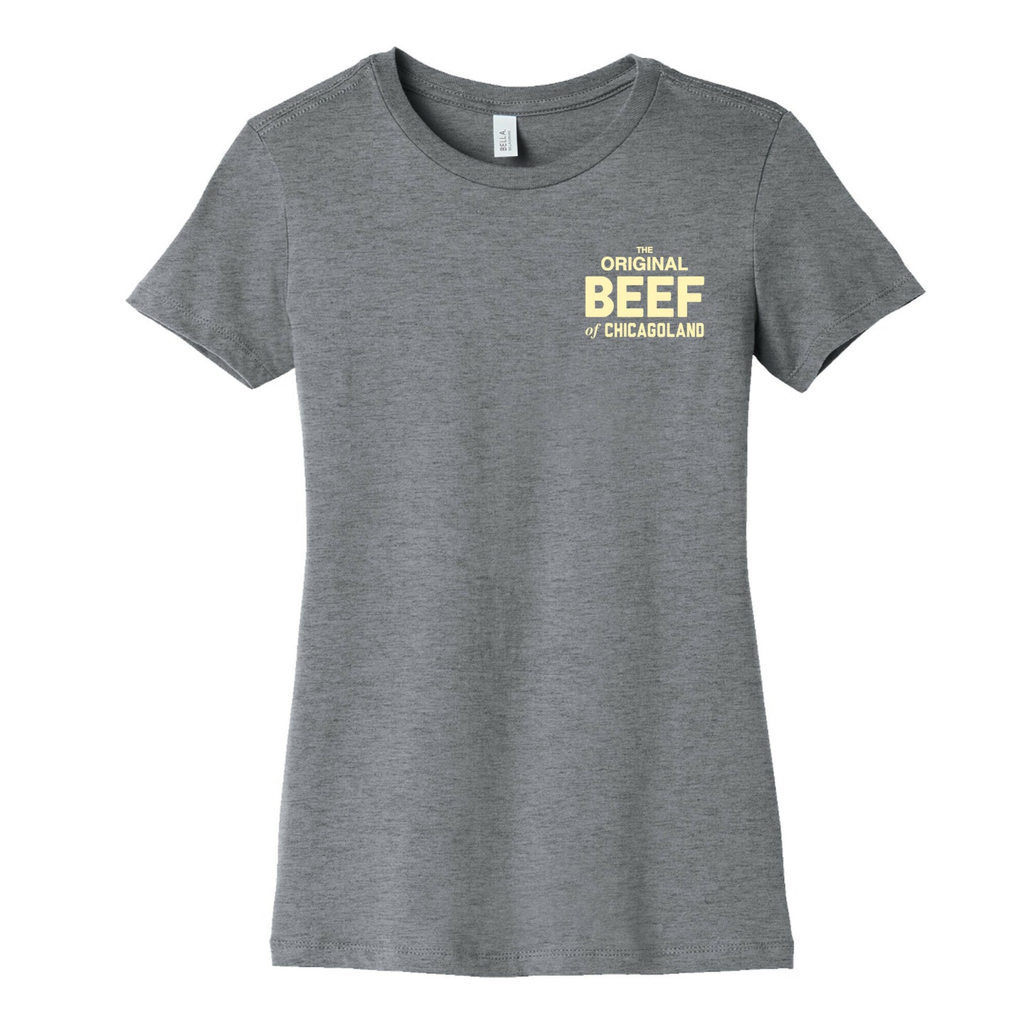 Orginal BEEF of Chicagoland Small Logo Women's Cotton Tee