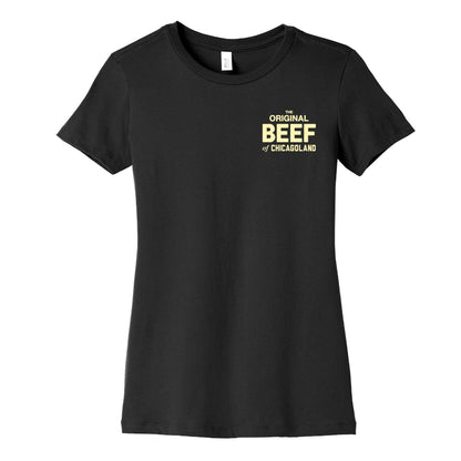 Orginal BEEF of Chicagoland Small Logo Women's Cotton Tee