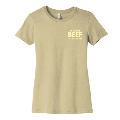 Orginal BEEF of Chicagoland Small Logo Women's Cotton Tee