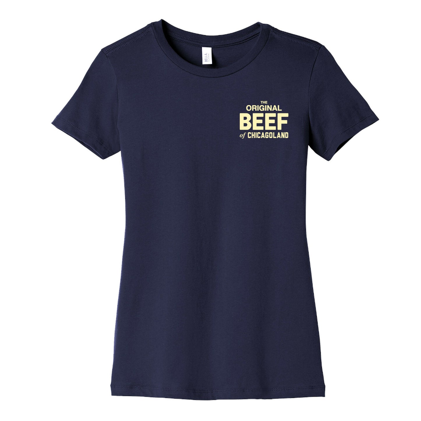 Orginal BEEF of Chicagoland Small Logo Women's Cotton Tee
