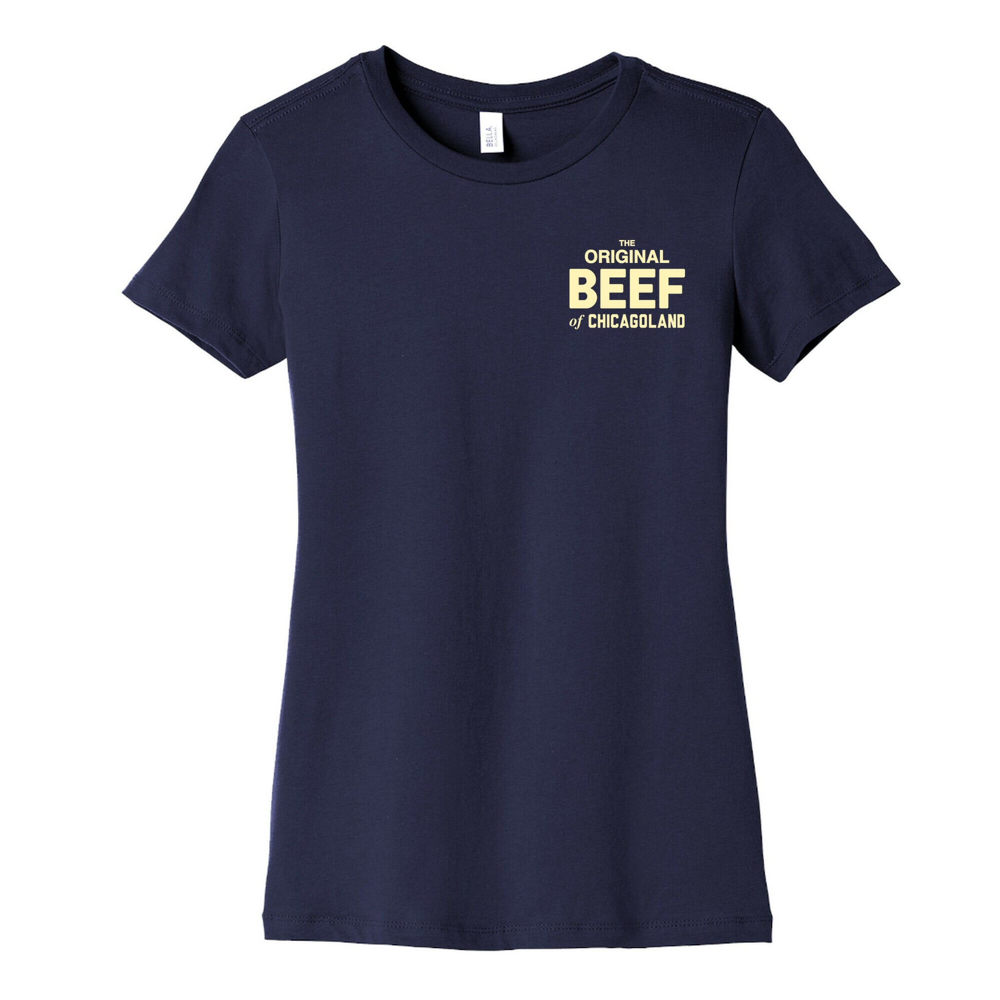 Orginal BEEF of Chicagoland Small Logo Women's Cotton Tee