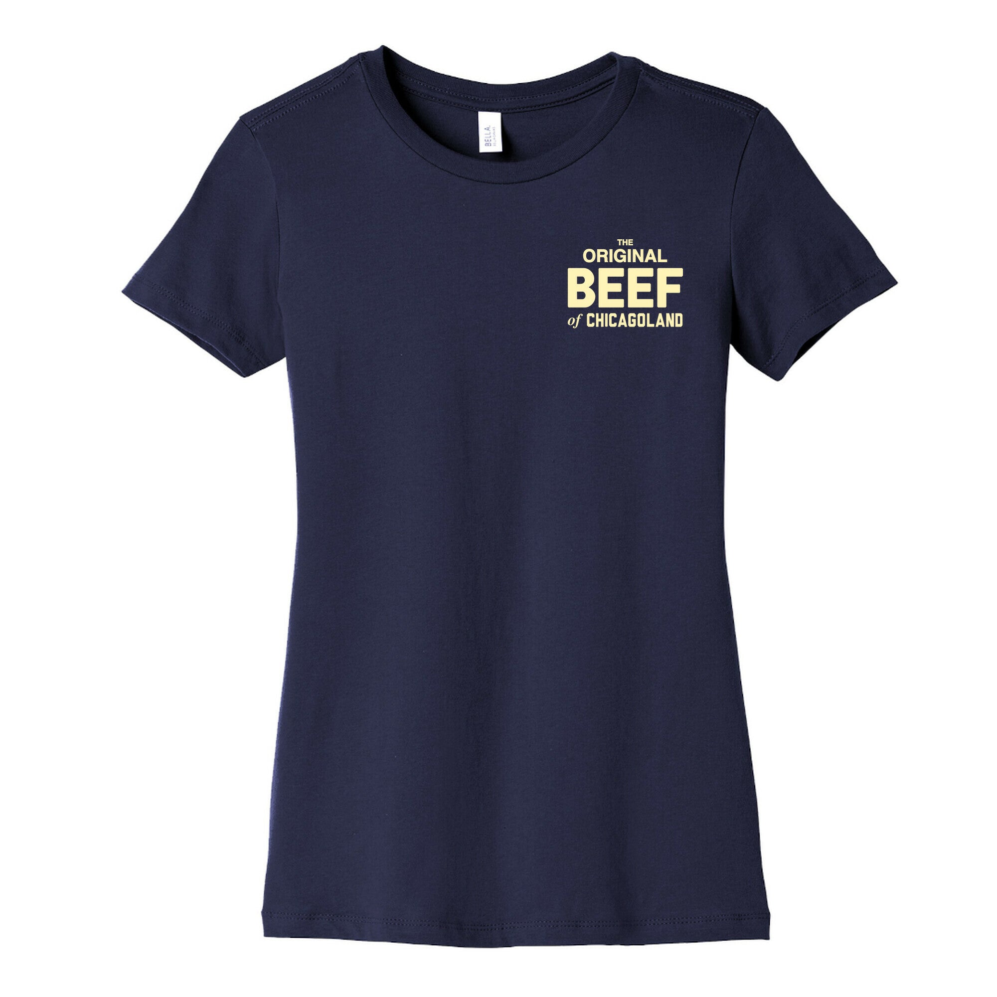 Orginal BEEF of Chicagoland Small Logo Women's Cotton Tee