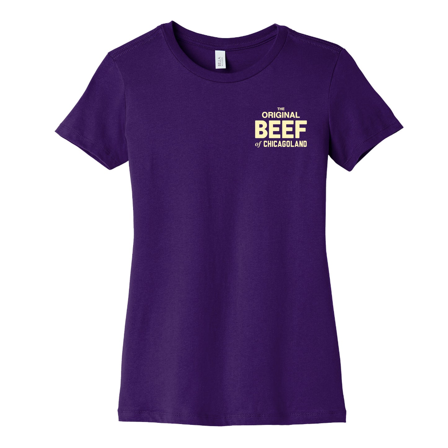 Orginal BEEF of Chicagoland Small Logo Women's Cotton Tee