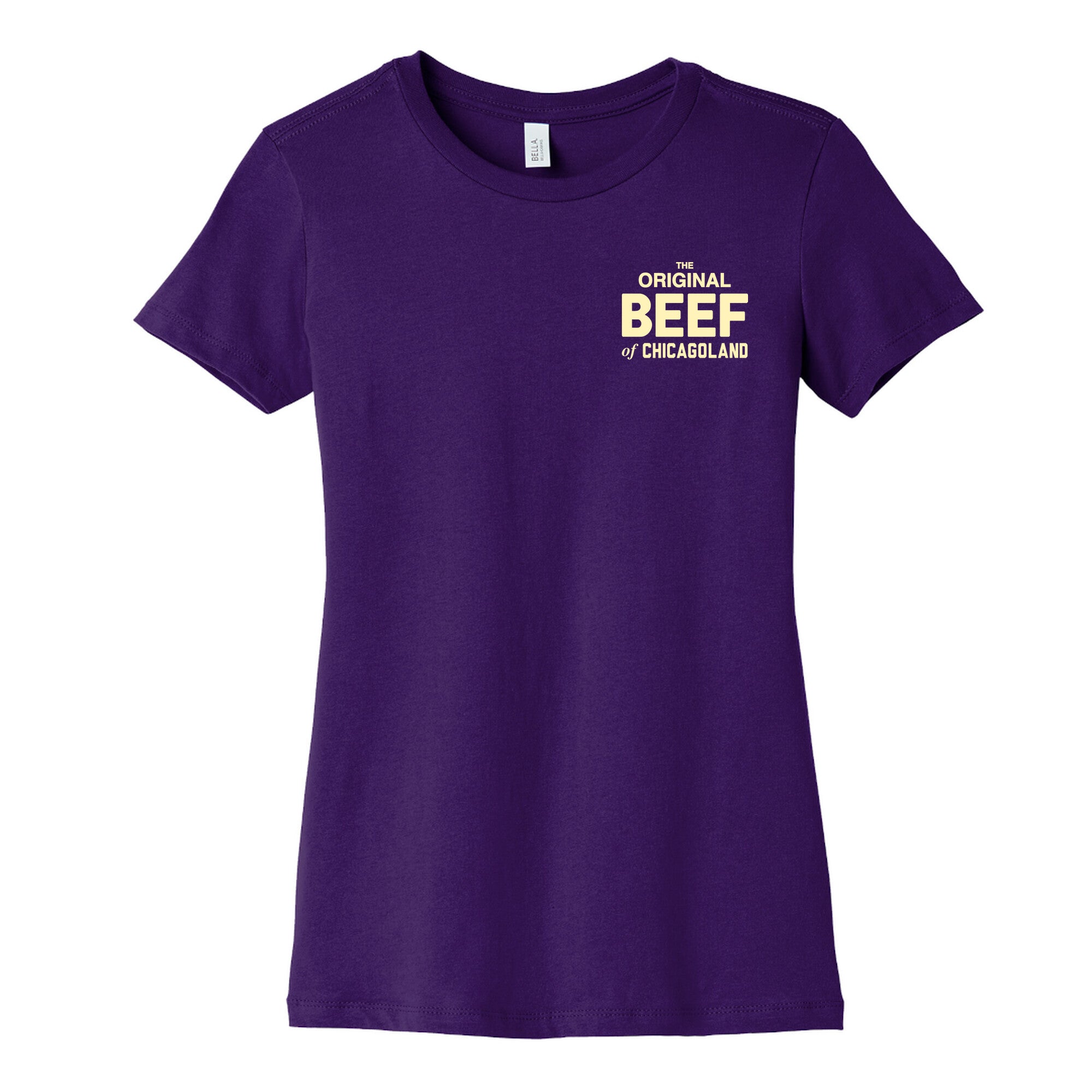 Orginal BEEF of Chicagoland Small Logo Women's Cotton Tee
