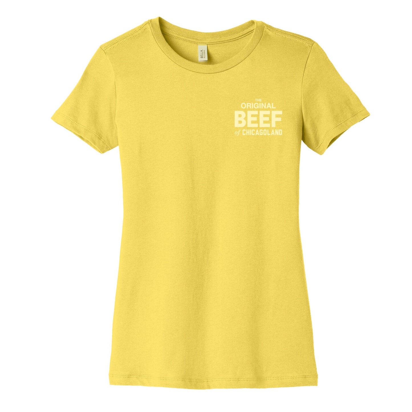 Orginal BEEF of Chicagoland Small Logo Women's Cotton Tee