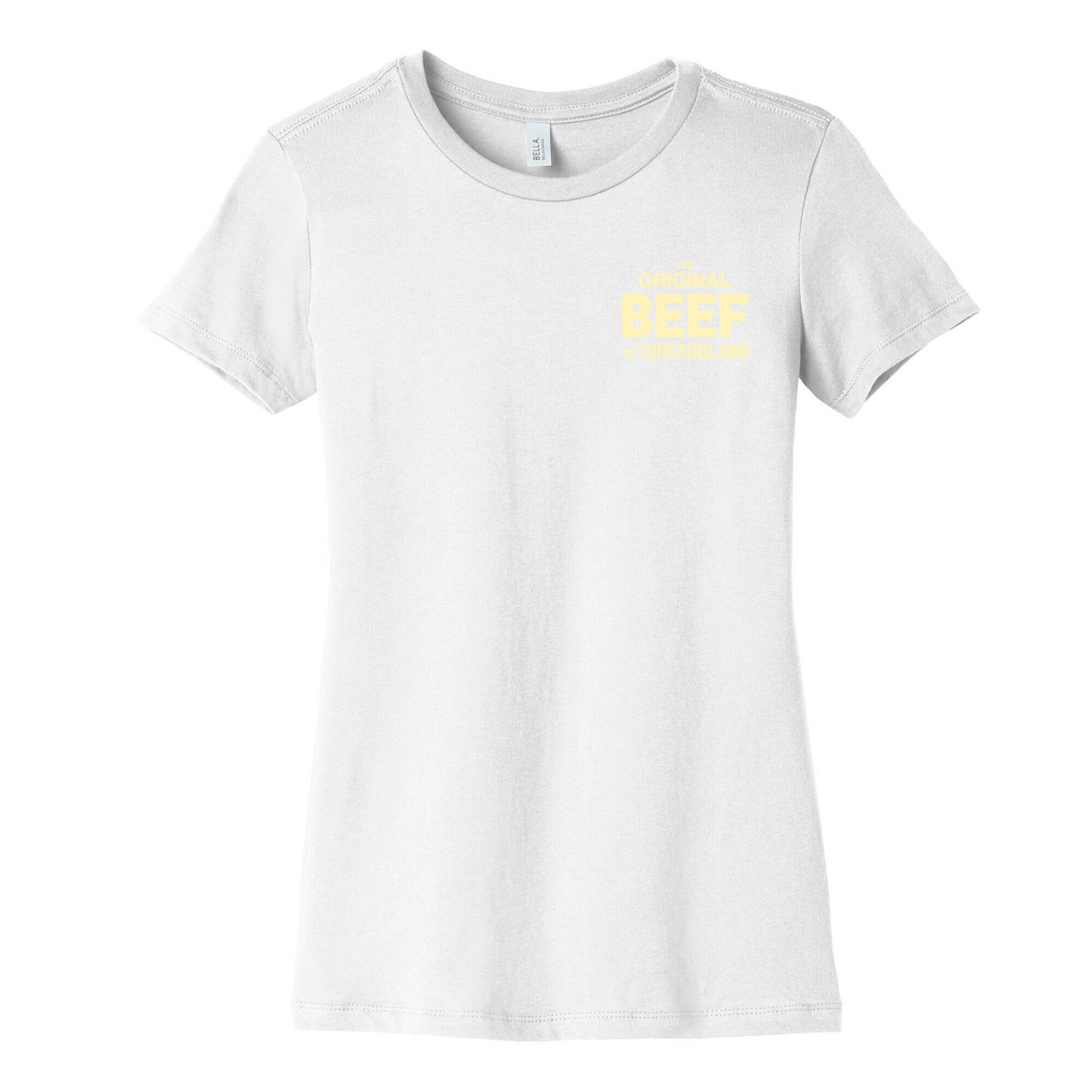 Orginal BEEF of Chicagoland Small Logo Women's Cotton Tee