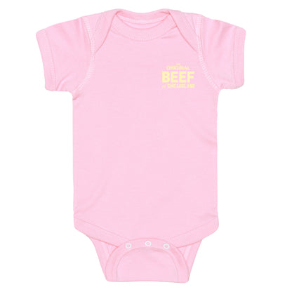 Orginal BEEF of Chicagoland Small Logo Baby One Piece