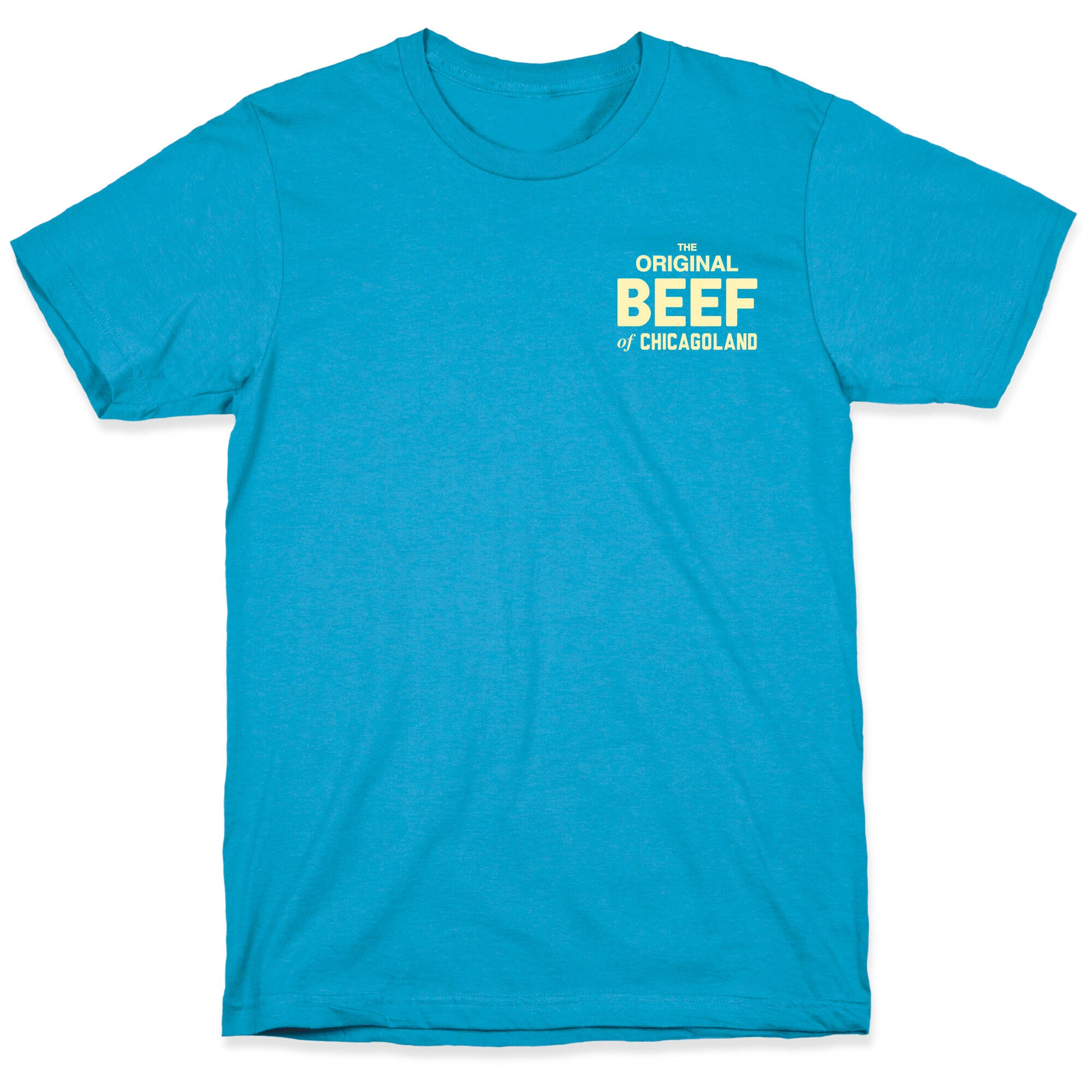 Orginal BEEF of Chicagoland Small Logo Unisex Triblend Tee