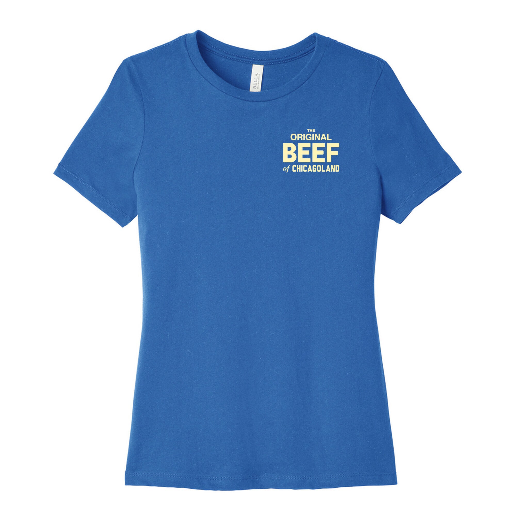 Orginal BEEF of Chicagoland Small Logo Women's Cotton Tee