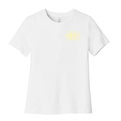 Orginal BEEF of Chicagoland Small Logo Women's Cotton Tee