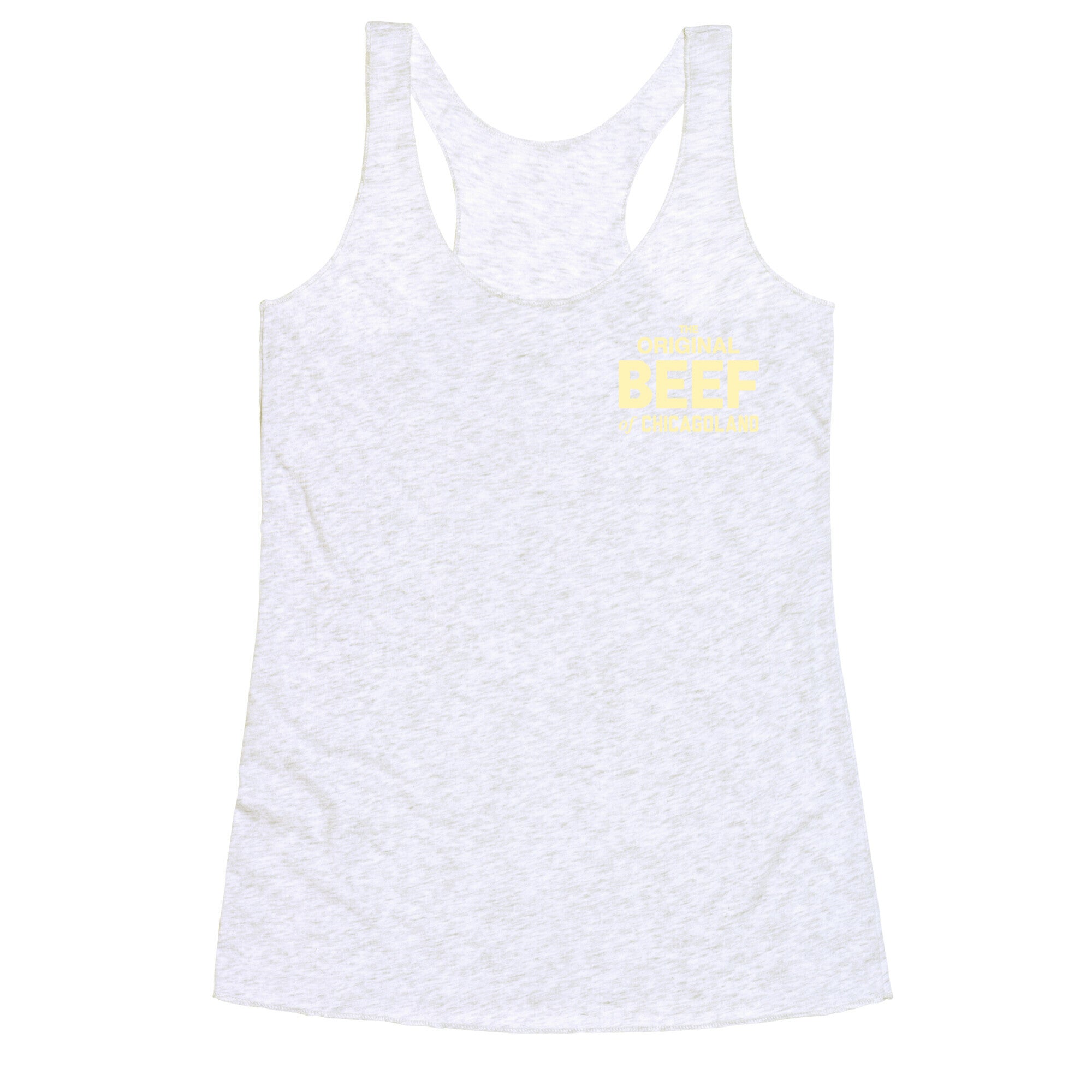 Orginal BEEF of Chicagoland Small Logo Racerback Tank