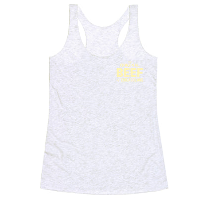 Orginal BEEF of Chicagoland Small Logo Racerback Tank