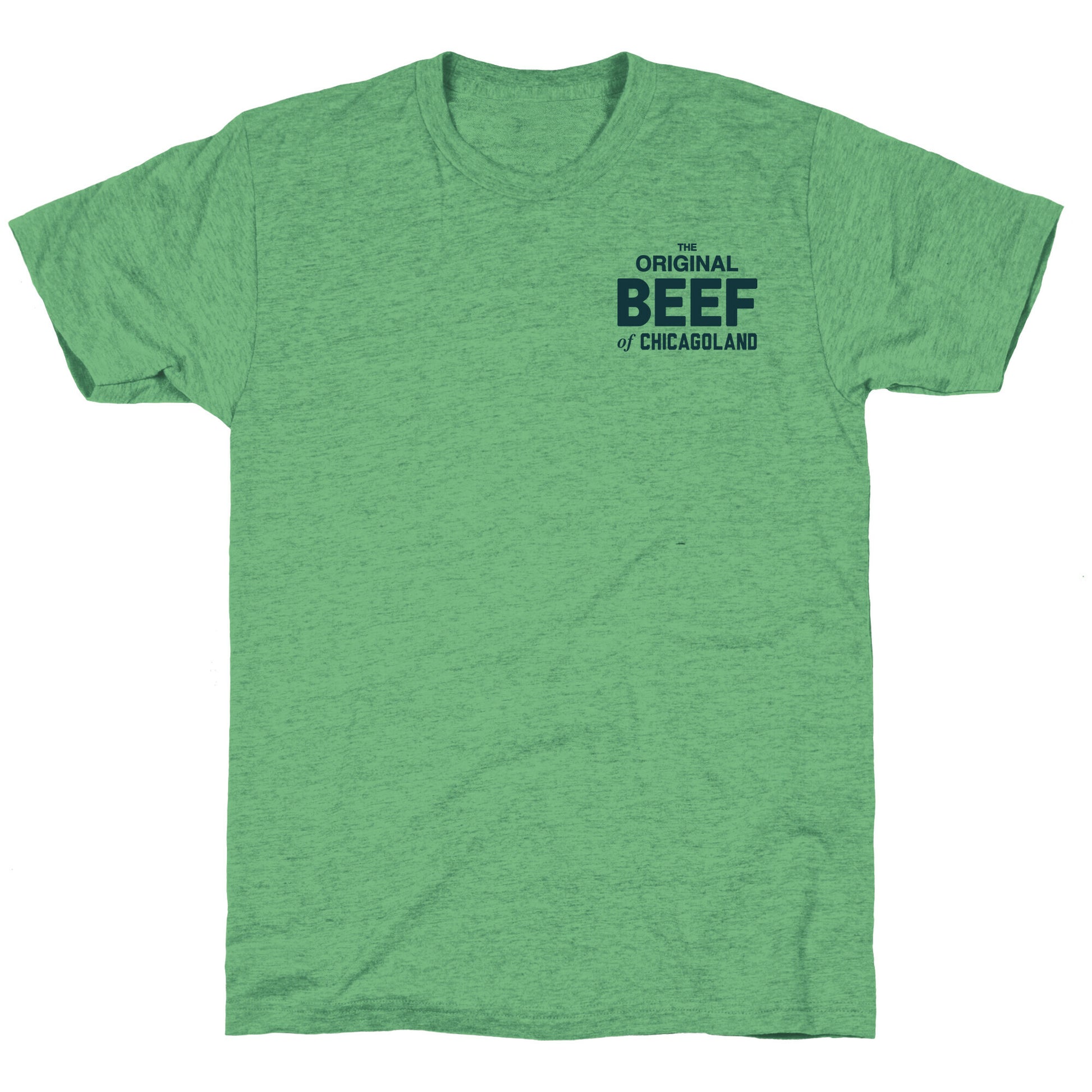 Orginal BEEF of Chicagoland Small Logo Unisex Triblend Tee