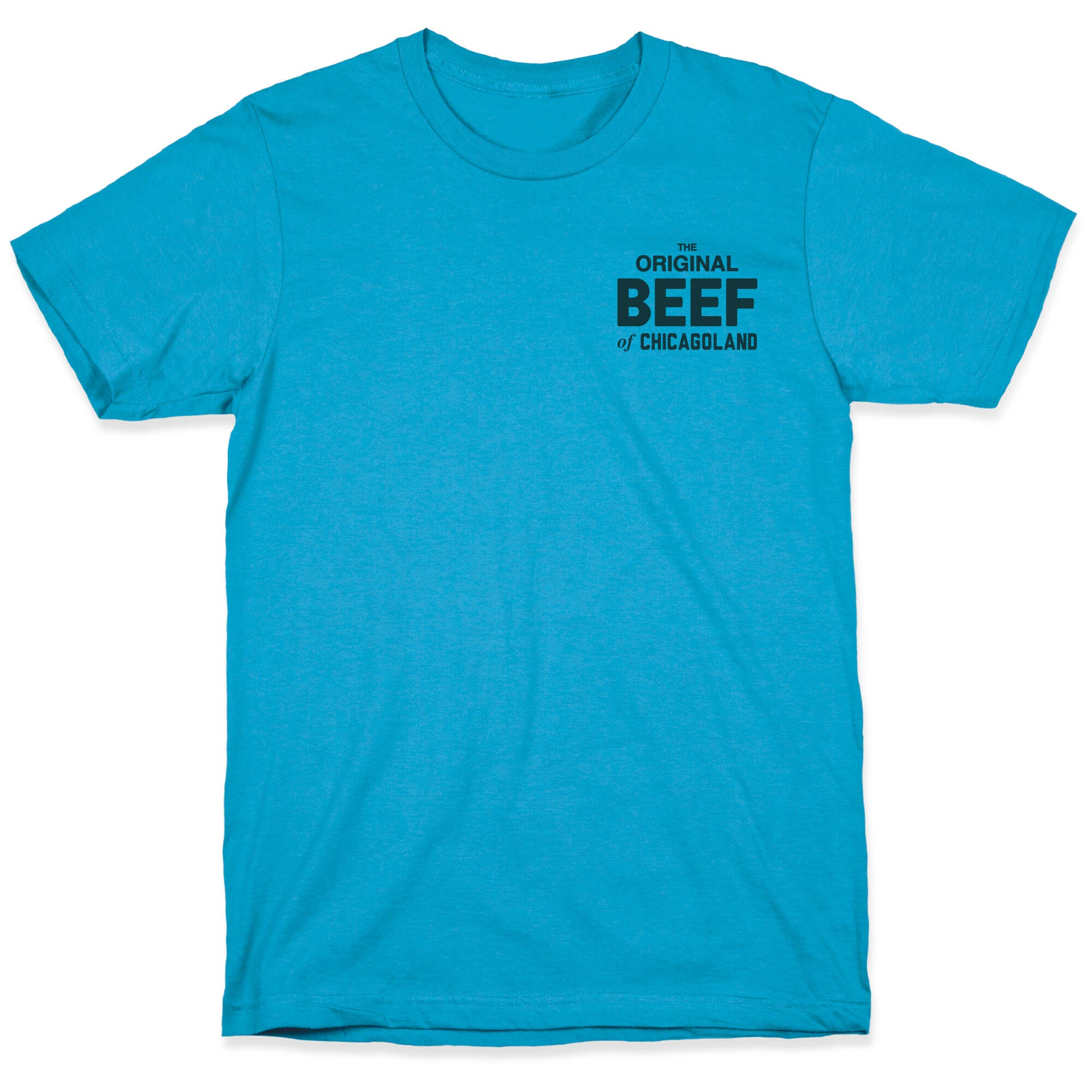 Orginal BEEF of Chicagoland Small Logo Unisex Triblend Tee