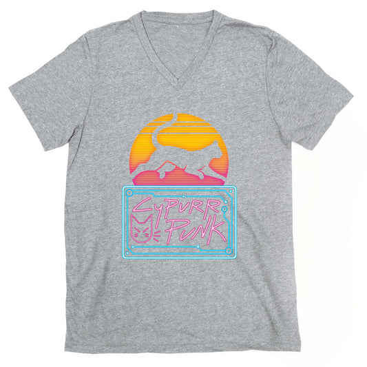 Cypurr Punk V-Neck