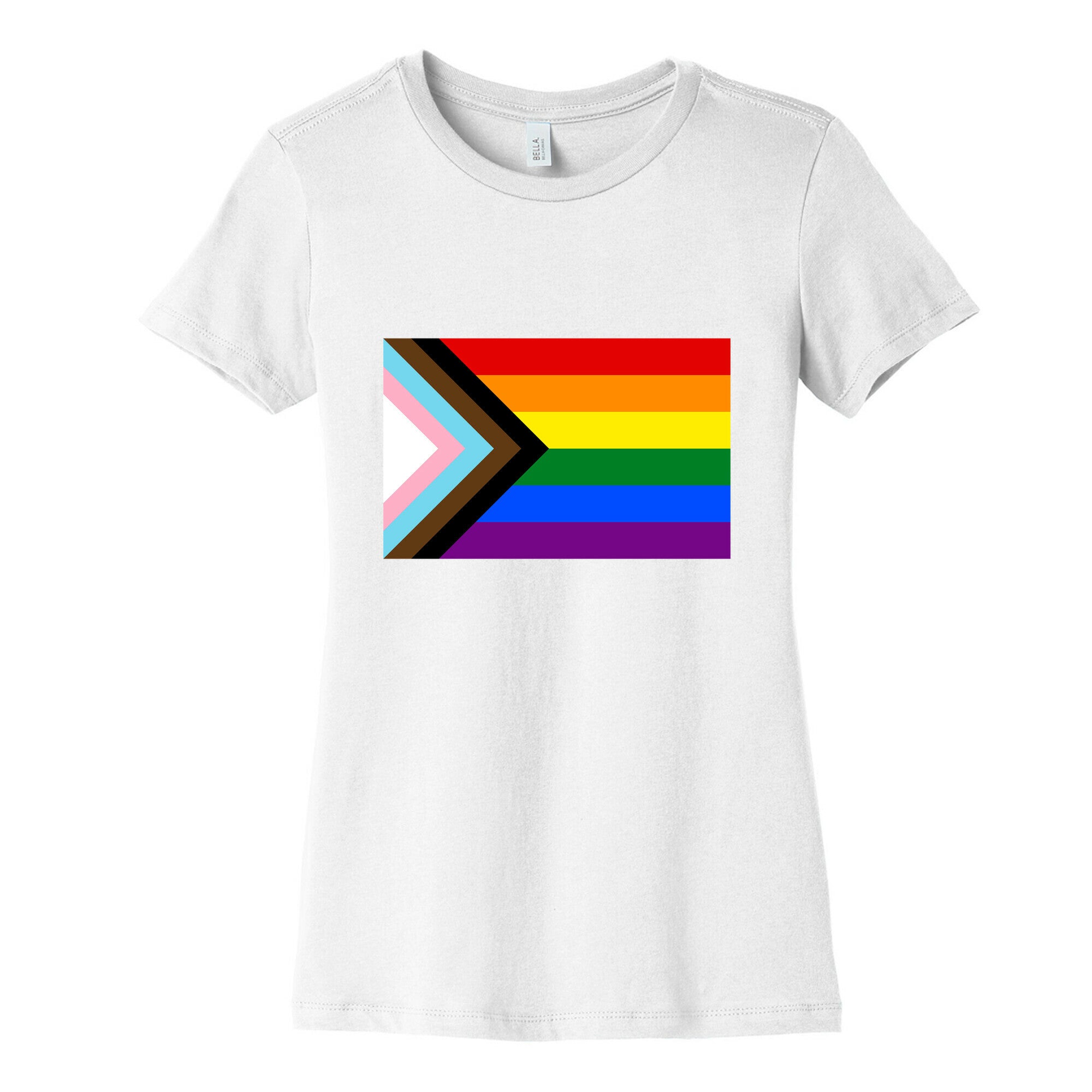 Progress Pride Flag Women's Cotton Tee