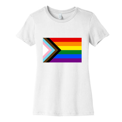 Progress Pride Flag Women's Cotton Tee