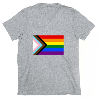 Progress Pride Flag V-Neck