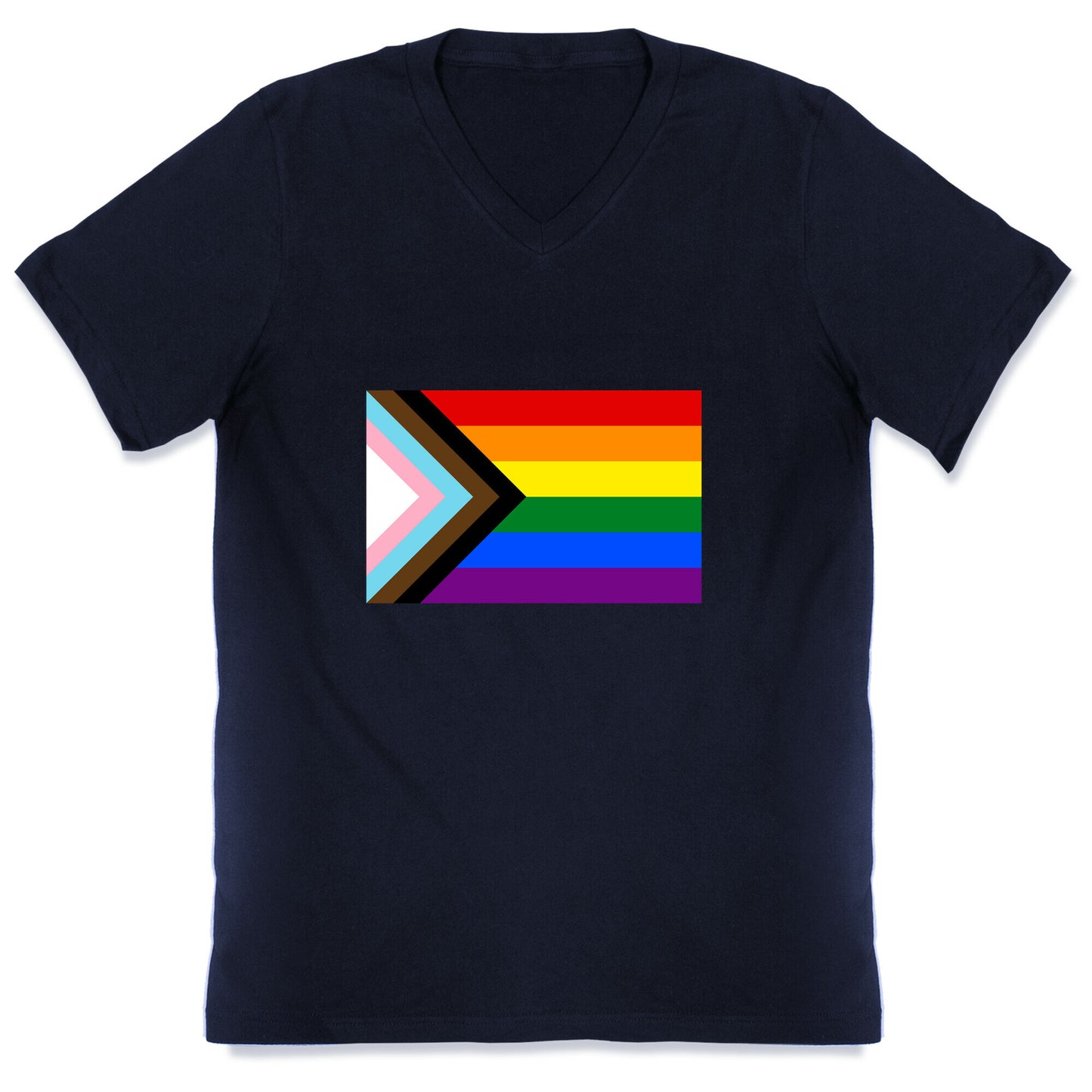 Progress Pride Flag V-Neck