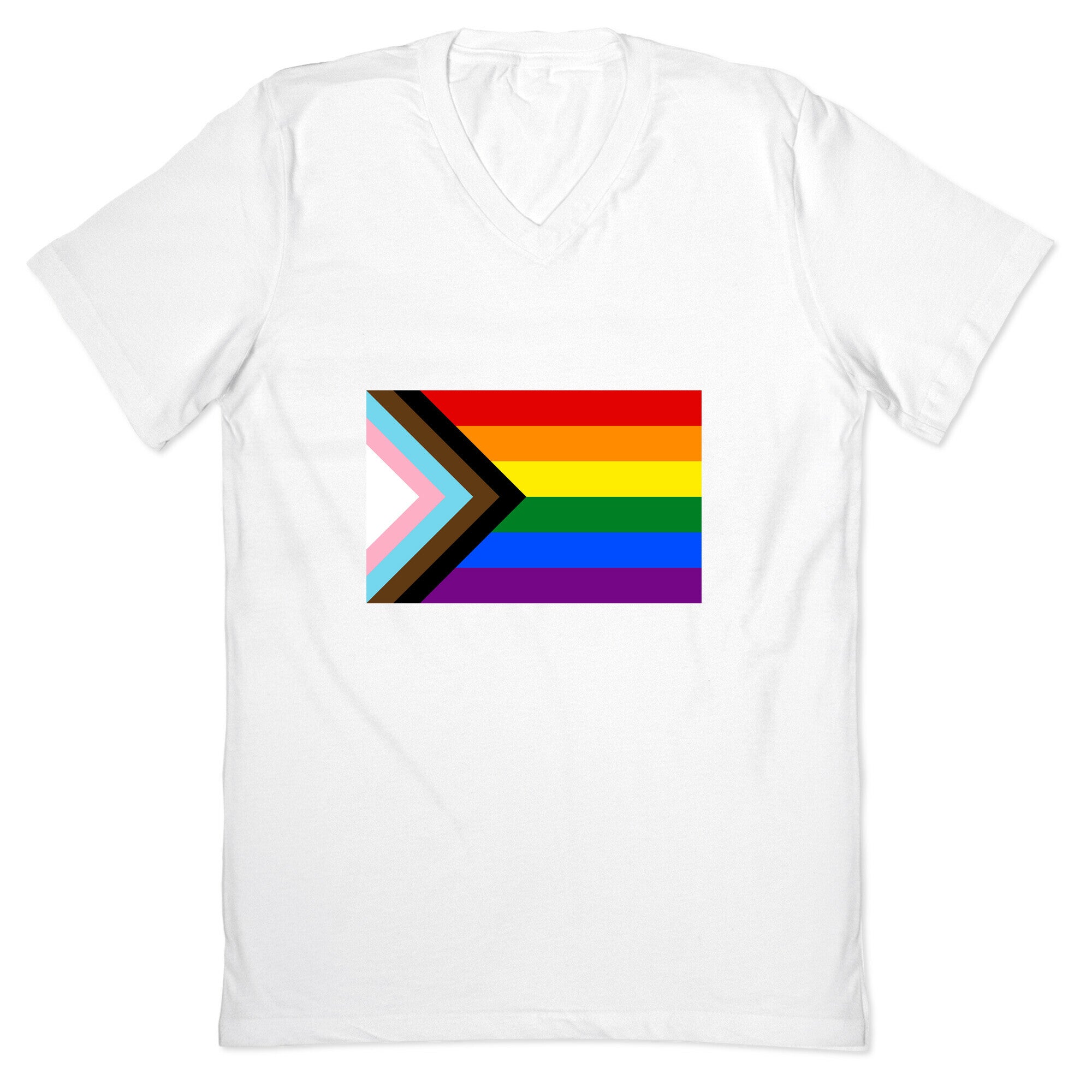 Progress Pride Flag V-Neck