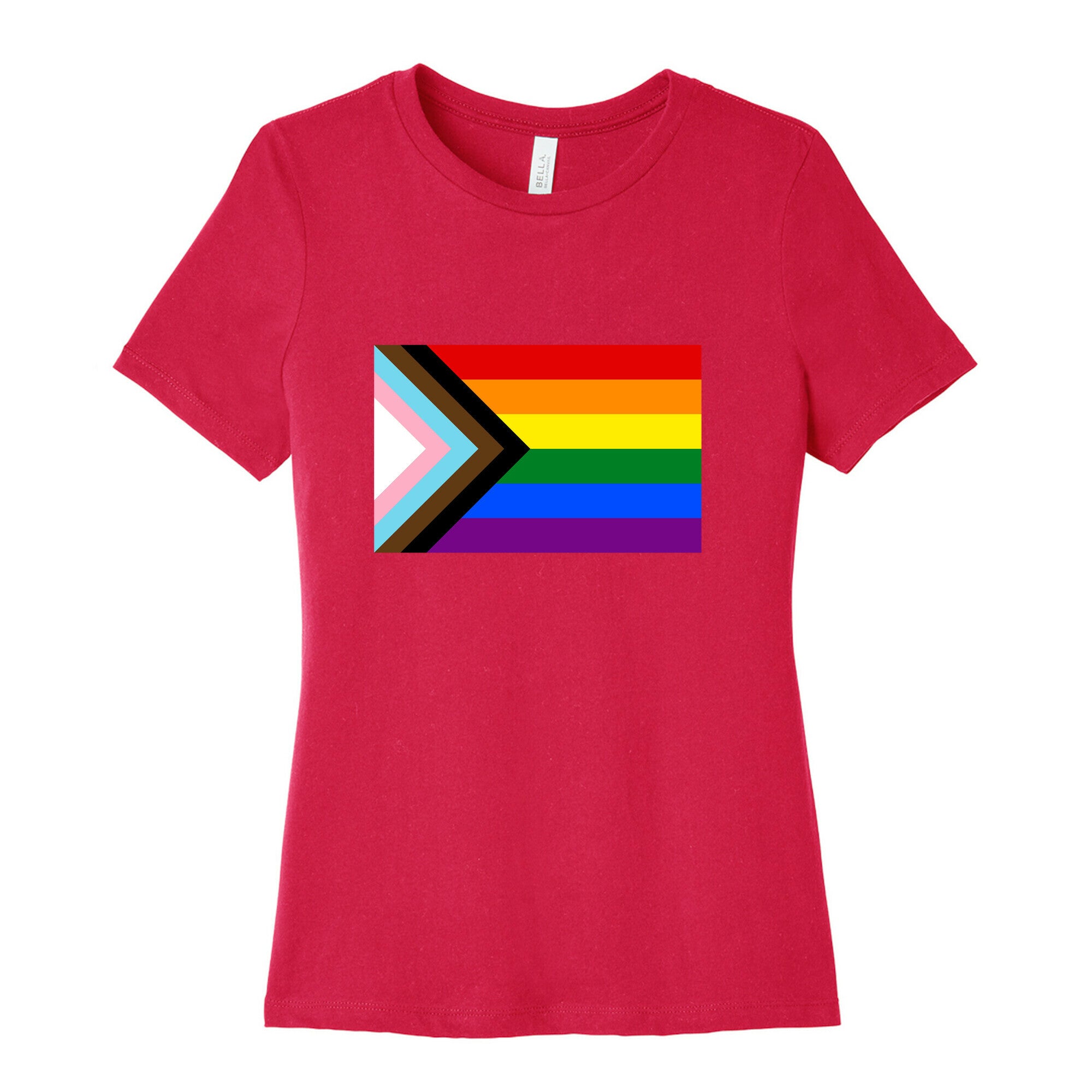 Progress Pride Flag Women's Cotton Tee