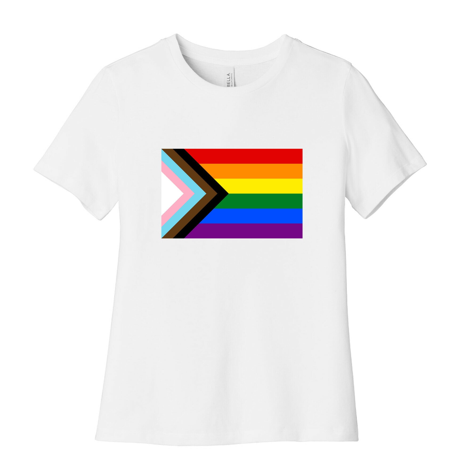 Progress Pride Flag Women's Cotton Tee