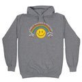 Barely Holding It Together Rainbow Smiley Hoodie